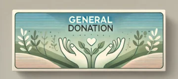 A rectangular banner for 'General Donation'