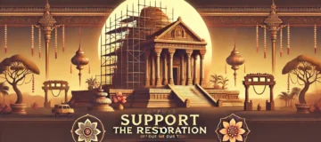 Donation campaign with the theme 'Repairing Of The Temple.'