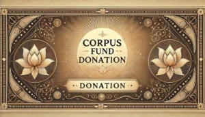 Rectangular banner for 'Corpus Fund Donation'